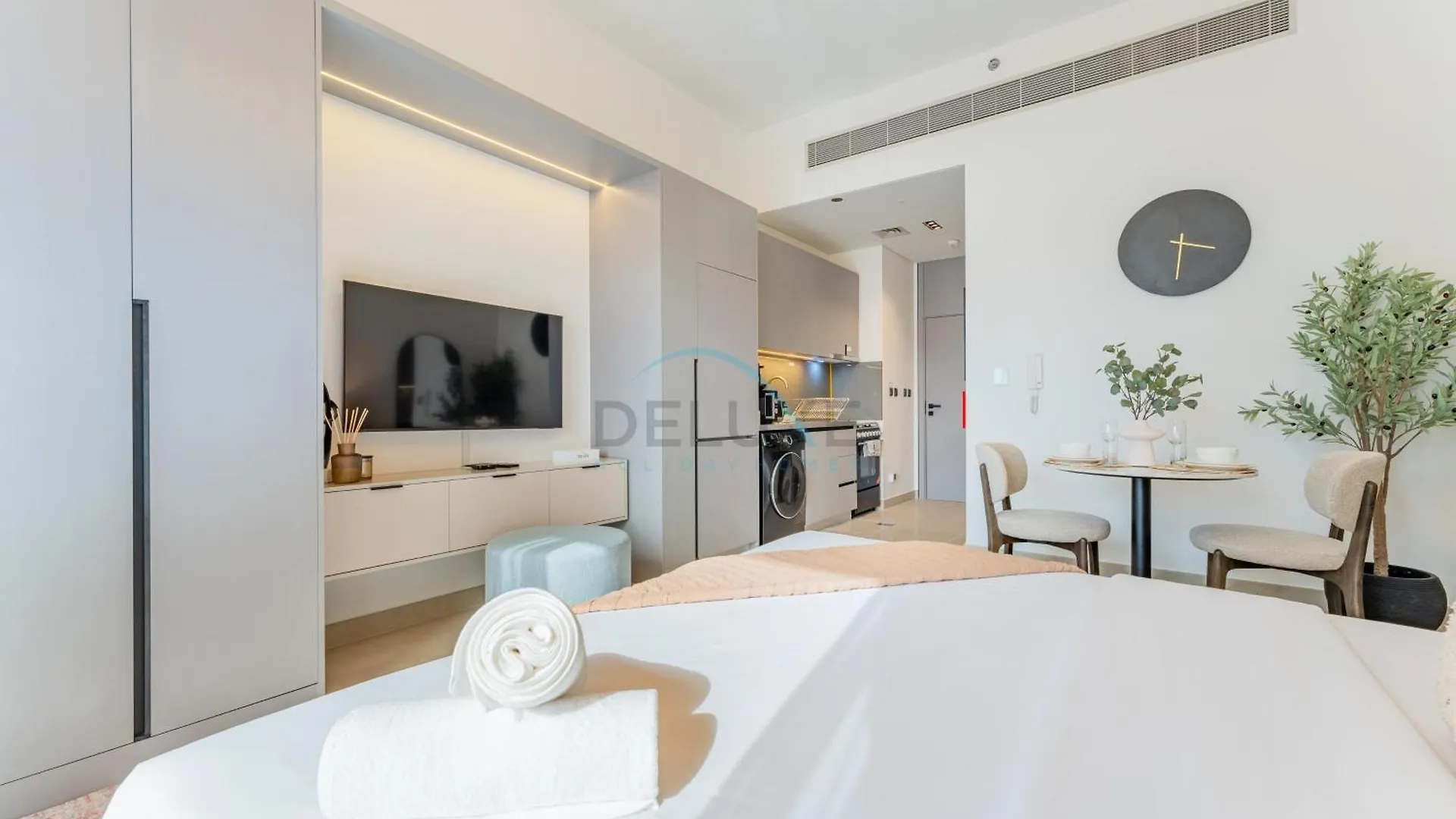 Community Views Studio Near Nad Al Sheba Gardens With Balcony, Mag 980, Mohammad Bin Rashid By Deluxe Holiday Homes Dubai Apartment